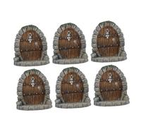 SEWOART 6 Pezzi Decorazioni Porte in per Fatato Miniature Porte da Fiaba Resistenti per Terrari Bonsai e Paesaggi in Miniatura Accessori Esterni per Decorazioni da