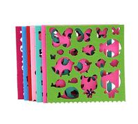 SEWOART 7pezzi Stampi in Feltro Per Infeltrimento Ago Modello Ricamo e Sagomatura Te Stampi in Resistente Per Lavoretti Creativi Con Lana Morbida Decorazioni e Giochi Manuali Per Ragazzo r