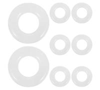 SEWOART 8 Paia Ganci Auricolari Per Occhiali in Silicone Ossalti Degli Occhiali Suggerimenti Per Il Tempio Gancio Per L orecchio Degli Ganci Auricolari in Vetro Di Silicone White