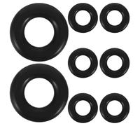 SEWOART 8 Paia Ganci auricolari per occhiali in silicone Ossalti degli occhiali Suggerimenti per il tempio ganci per le orecchie in vetro Black