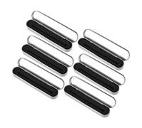 SEWOART Astuccio per Penne in Latta Argento, Scatole Portapenne per Scuola Ufficio, Organizer Studentesco in Metallo, 6 Pezzi