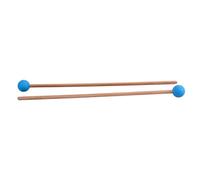 SEWOART Bacchette per Percussioni in Legno di Acero e Gomma, 1 Paio, Mallet per Glockenspiel e Strumenti a Percussione, e Uso Duraturo