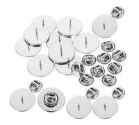 SEWOART Brooch Safety Pin Backs Kit, 50Pezzi, Acciaio Inossidabile, Argento, Brooch Pin Backings con Chiusura Sicura, per Badge Making e Craft Projects