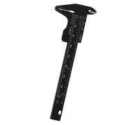 SEWOART Calibro per Sopracciglia Tascabile in Plastica 80mm, Righello Scorrevole a Doppia Scala per Trucco Facciale, Strumento Portatile per Misurazione Precisa e Mappatura Sopracciglia