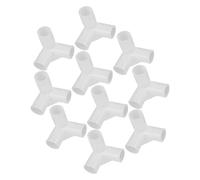 SEWOART Connettori per Armadietti 10 Pezzi 3 in Plastico Bianco per Mobili Modulari in Camera da Letto per Mensole Regolabili e Organizzazione Ordinata