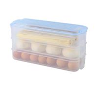 SEWOART Contenitore Multistrato in Plastica Per Frutta E Verdura Contenitori Rettangolari Per Alimenti Con Coperchio Per Conservazione Cucina E Frigorifero