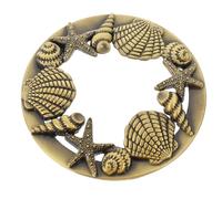 SEWOART Coperchio Retro Zinco Candela per in Profumata Lega Oro Stile