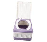 SEWOART Gabinetto Pieghevole Portatile Ibisco Sedile per Wc Comodo Cuscino in Pvc per Campeggio Picnic e Uso in Auto Soluzione Pratica per Esigenze del Bagno in Movimento