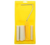 SEWOART Kit Rulli per Pittura con Vaschetta e Rullo di Cotone, Compatto e Resistente per Mobili e Decorazioni Interne Fai da Te