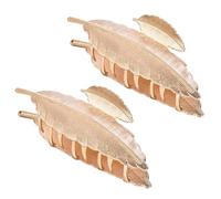SEWOART Leaf Shaped Hair Clip in Metallo, 2 Pezzi, Oro, Accessorio per Decorazione Capelli Creativo, per Sorelle e Amiche, per Matrimonio e Banchetto