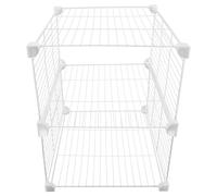 SEWOART Organizer per Freezer in Filo Metallico Cestello Separatore per Ripiani Frigorifero Profondo Scaffale Divisorio Multifunzione per Conservazione Pesce e Alimenti