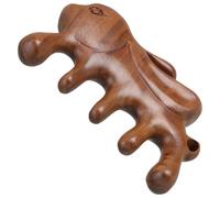 SEWOART Pettine in Legno Di Sandalo Per Massaggiatore Del Cuoio Capelluto Design Forma Coniglio Pettine Per Gua Sha E Massaggiatore Manuale