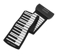 SEWOART Pianoforte in Silicone Pieghevole Portatile e 61 Tasti Elettronico Nero Funzione Didattica e Intrattenimento Alimentazione 1000mah
