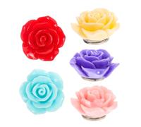 SEWOART Porta Disegno A Diamante A Forma di Rosa Fissatore Magnetico per Punto Croce Posizionamento Esatto per Arte A Diamante Utilizzo Facile Materiale Durevole 5 Pezzi Assortiti