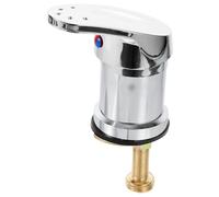SEWOART Rubinetto per Lavaggio Capelli Professionale Miscelatore Acqua Calda e Fredda in Rame Argentato, Facile da Installare Accessorio per Shampoo Sprayer