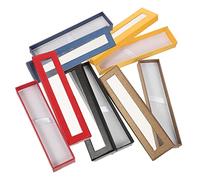 SEWOART Scatola Per Penna Stilografica 5 Pezzi in Carta Leggera Portatile Astuccio Per Penna Trasparente Visivo E Incartare Regali