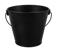 SEWOART Secchio in Lamiera Nera per Barbecue Esterno, Contenitore Olio Riutilizzabile, Riduce Fumo e Macchie, Facile da Conservare per Uso Fritto e BBQ All'aperto