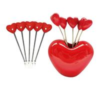 SEWOART Set 1 Forchette da Dessert in Resina e Metallo con Supporto, Design Cartoon, Facili da Impugnare e Resistenti per Torte e Antipasti