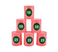 SEWOART Set 12 Pezzi Bersagli Gioco in Eva Rosso, Barili Impilabili per Esercizi e Giochi, per Momenti di Relax e Connessione Genitori-figli