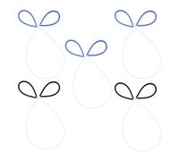 SEWOART Set 5 Pezzi Tagliafili per Ceramica in Metallo con Impugnatura in Gomma Nera e Blu, Utensili per Taglio Preciso Argilla Artigianale, Strumenti per Scultura e Lavorazione Ceramica