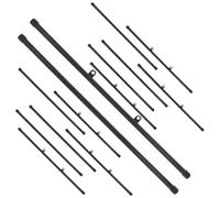 SEWOART Set da 10 Bastoncini Appendi Poster in Plastica Abs Neri 53 Cm Clip e Ganci per Cornici, Pergamene e Decorazioni Murali, Adatti per Esposizioni e Arredamento Casa