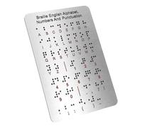 SEWOART Strumento Di Apprendimento Braille Tavola Punti in Rilievo Punteggiatura e Numeri Risorsa Educativa Per Ragazzo Ragazza Ragazza Ipovedenti Supporto Didattico Per Braille
