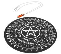 SEWOART Tappetino Divinazione in Gomma Resistente e Leggero con Pentagramma per Decorazioni Tavola e Scopi Spirituali