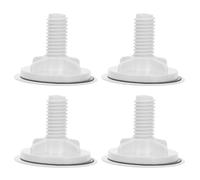 SEWOART Tappo Copriforo Cucina in Plastico Bianco 4 Pezzi, Semplice e Antiruggine, Copertura del Lavandino e Tappo per Foro Rubinetto Cucina, per Lavelli in Granito