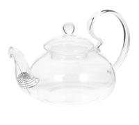 SEWOART Teiera Stili multipli da 400ml in Vetro Resistente al Calore Manico Ergonomico e Design Elegante per Preparazione Tè a Casa, Adatta per Erbe Cinesi Stili multipli