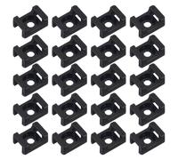 SEWOART Wire Holder Cable Tie Mount in nylon nero 120 pezzi, supporto a sella per cablaggi puliti in scuola e ufficio