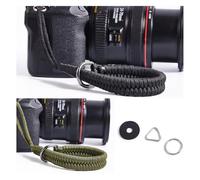 Sewokon 2 Pezzi Cinghia Macchina da Polso per Fotografica, Tracolla Per Fotocamera a Mani Libere, Accessori Fotografia, Accessori Macchina Fotografica di Paracord Per DSLR/SLR(Nero + Verde)