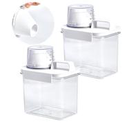 Sewokon 2 pezzi Dosatore ermetico di detersivo con misurino, 1100ML
