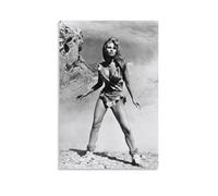 SEWQAFS Raquel Welch - Poster del film One Million B.C, decorazione artistica da parete per appartamento o casa, camera da letto, soggiorno, bagno, ufficio, wine bar, arte decorativa, 50 x 75 cm