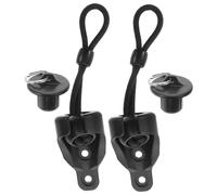 Sewroro 1 set Accessori per Tende con Ganci Antivento e Tappi Fissaggio Kit per Protezione e Installazione Facile Tende Compatibile con Varie e Spessori