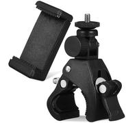 Sewroro 1 Set Microfono Regolabile con Clip per Smartphone Stativo per Microfono con Angolo Regolabile Resistente e Versatile per Musicisti e Vlogger Compatibile con Manubrio Bici