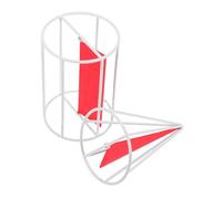 Sewroro 1 Set Rotanti Metallo per Insegnamento Cilindri e Coni Educativi per Matematica e Spiegazione Del Volume e Area Superficiale
