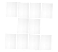 Sewroro 10 pezzi Copertine Protettive Trasparenti per Libri Foderine Resistenti per Quaderni e Testi Copertura Chiara Danno per Libri Scolastici e Rilegati