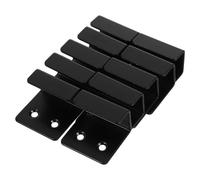 Sewroro 10 pezzi Ganci Appendipiatti in Ferro Nero Staffe Regolabili Senza Attrezzi per Appendere Piastrelle e Oggetti da Parete Supporti Resistenti con Fibbia Mobile per Esposizione