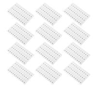 Sewroro 100 Adesivi per Tatuaggi Finti Neri per Viso e Occhi, Cerotti per Trucco del Viso Riutilizzabili in Materiale Delicato, Adesivi Decorativi per Donne per Feste, Cosplay e Trucco