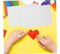 Sewroro 100 pezzi Carta Cartoncino Spessa Fodera Bianco per Biglietti DIY e Progetti Scrapbooking per Scrittura e