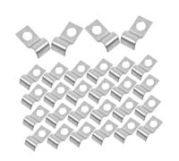 Sewroro 100 Pezzi Clip per Tubi Ferro Zincato da Design Un Lato per Installazione Facile Fissaggio Tubi per Uso e Industriale Resistente Alla Corrosione e Versatile