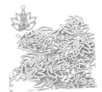 Sewroro 100 Pezzi Tenente Guanyin spirituale gioielli con ciondolo Accessorio decorativo gioielli decorativi ciondoli spirituali Ciondoli pendenti Argento