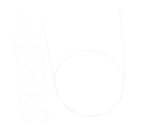 Sewroro 12 Pezzi Realistic Plastic Beards for Crafts for Needle Felting And DIY Accessories per Costumi e Decorazioni Feste