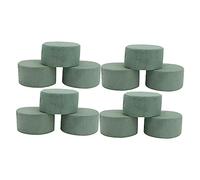 Sewroro 12 Pz Pasta da Taglio Gabbia Schiuma Floreale Rotonda Fiori Blocco di Schiuma Secca Disposizione Floreale Blocco Floreale di Grandi Dimensioni Mousse Tazza Green Plastica