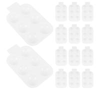 Sewroro 15pezzi Tavolozza Rettangolare Bianca in Plastica Pozzetti per Miscelare Colori Vassoio per Acquerelli Guazzo e Pittura Olio Facile da Pulire e Riutilizzare