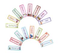 Sewroro 16 Pezzi Carte Flash Inglese per Apprendimento Mesi e Didattici Interattivi per e Decorazione Classe Migliora Competenze Linguistiche
