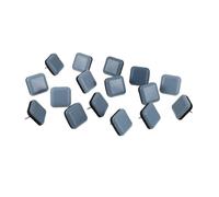 Sewroro 16 pezzi Proteggi Pavimenti e Mobili Protezioni Gambe Sedia Quadrate Antiscivolo Blu con Chiodi Riduzione Rumore e Antigraffio per Tappeti e