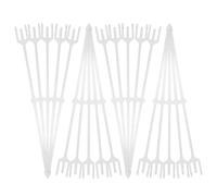 Sewroro 160 Pezzi Porta Biglietti Floreali in Plastica Supporto Trasparente Tre Punte per Fiori Clip Stabile per Bouquet Decorazioni Matrimoni Compleanni e Feste