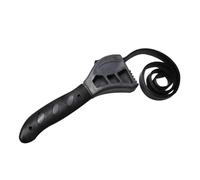 Sewroro 2 pezzi Apribottiglie Multifunzionale Cinturino Regolabile in Gomma Nero Chiave Cintura Flessibile per Barattoli e Bottiglie Manici in Plastica Ammortizzati per Uso Confortevole e