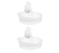 Sewroro 2 Pezzi Coperchio per Caraffa in Plastica Bianca con Guarnizione Anti-perdita, Tappo Compatibile con Bottiglie Succo 1l e 1,6l, Ricambio per Brocche Bevande Fresche Casa e Cucina